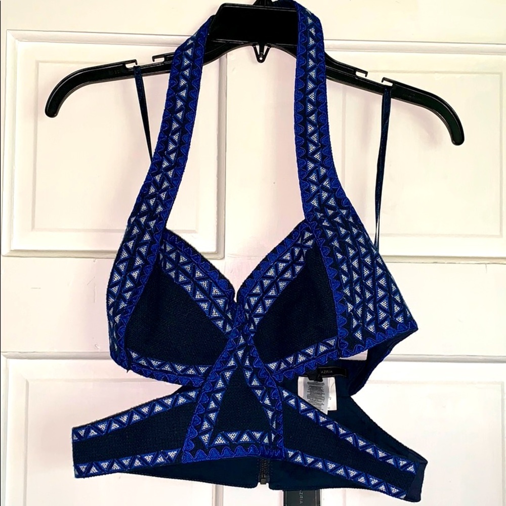 BCBG Embroidered Bralette Crop Top Small New